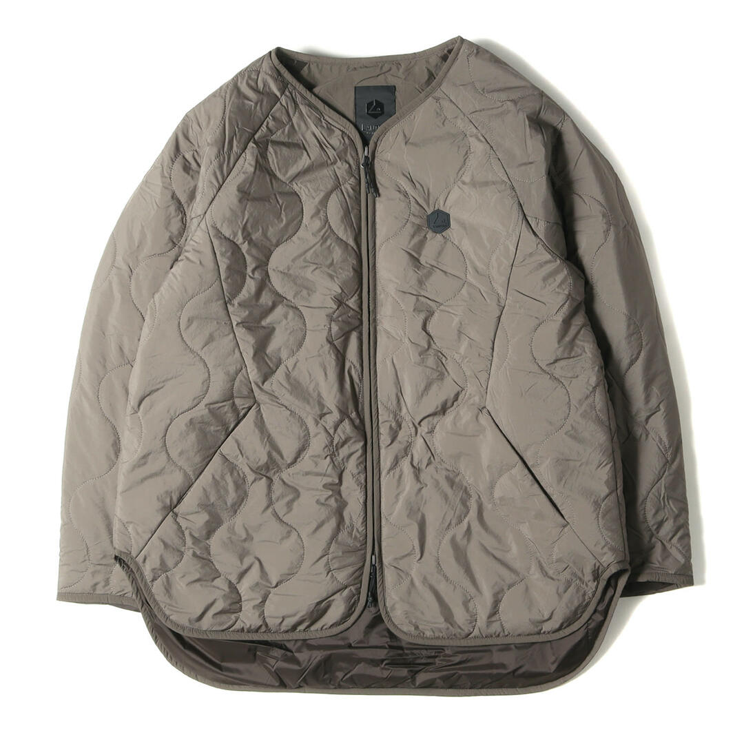 メンズ美品 LANTERN ランタン ジャケット サイズ:4(XL) 22AW ヒーティング インナー キルティング ブルゾン HEATING INNER QUILTING BLOUSON MMA-LAN-02 パデッド 中綿 カーキ アウター コート【メンズ】