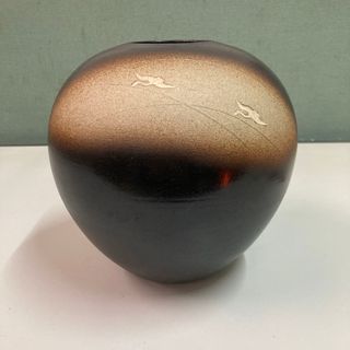 たち吉 - 美品　花生 花瓶 京都 清水焼 たち吉 陶器　サイズ高さ約20cm 幅約19cm