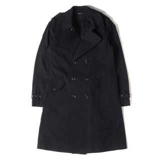 JUN HASHIMOTO ジュンハシモト コート サイズ:3 コーデュラ コットン ツイル スプリング トレンチ コート TWILL TRENCH COAT CORDURA 1011810006 ビジネス フォーマル ブラック 黒 アウター ジャケット 日本製【メンズ】【中古】(トレンチコート)