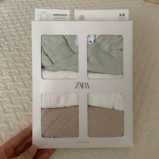 ザラ(ZARA)のZARA ベビー長袖肌着3-6M/68(ロンパース)