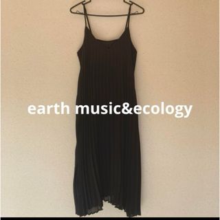 アースミュージックアンドエコロジー(earth music & ecology)のアースミュージックアンドエコロジー　プリーツキャミワンピース(ロングワンピース/マキシワンピース)