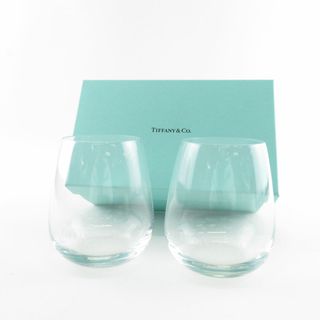 ティファニー(Tiffany & Co.)の美品 TIFFANY＆Co. ティファニー TCO ロゴ タンブラー 2点 クリスタル ペア グラス コップ SU4645C (タンブラー)