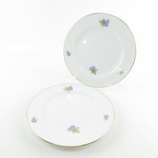 美品 OKURA 大倉陶園 りんどう 中皿 2枚 20cmプレート ペア JR東海 記念品 SY7618D (食器)