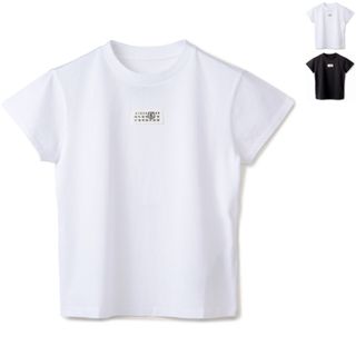 エムエムシックス(MM6)のエム エム シックス メゾン マルジェラ MM6 MAISON MARGIELA Tシャツ NUMERICロゴ クロップドTシャツ トップス クルーネック 半袖 2024年春夏新作 S52GC0312 S24312 (Tシャツ(半袖/袖なし))