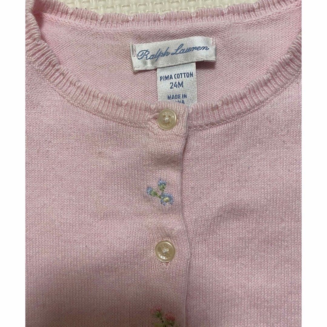 Ralph Lauren(ラルフローレン)のラルフローレン　24M カーディガン キッズ/ベビー/マタニティのキッズ服女の子用(90cm~)(カーディガン)の商品写真