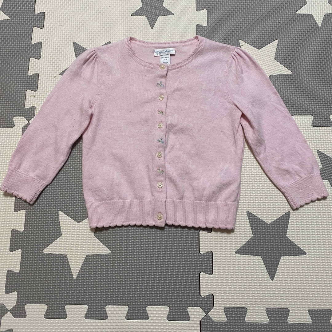 Ralph Lauren(ラルフローレン)のラルフローレン　24M カーディガン キッズ/ベビー/マタニティのキッズ服女の子用(90cm~)(カーディガン)の商品写真