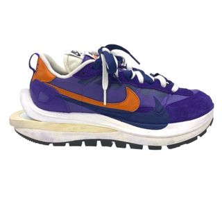 [USED/中古]スニーカー 202 sacai ×Nike Vapor Waffle ダーク アイリス 【DD1875-500】 パープル オレンジ 中古 tdc-002151-4d(スニーカー)