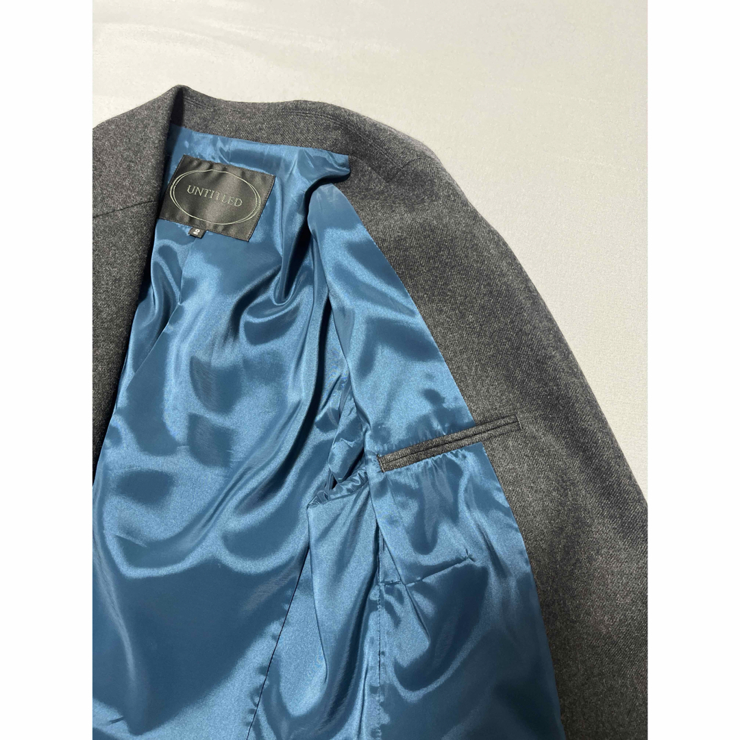 UNTITLED(アンタイトル)のUNTITLED グレージャケット&パンツセット レディースのフォーマル/ドレス(スーツ)の商品写真