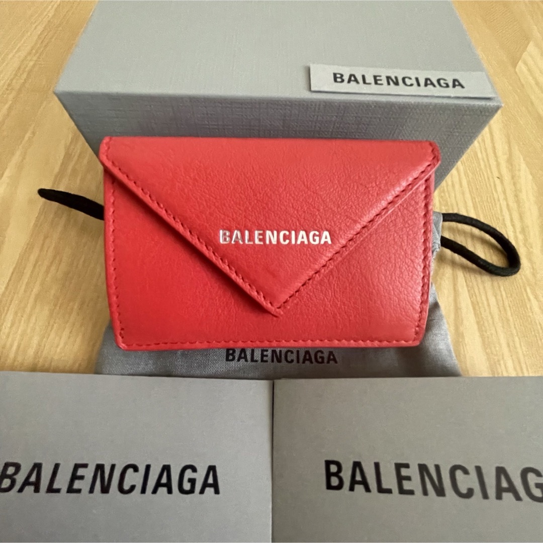 Balenciaga - 新品未使用 バレンシアガ ペーパーミニウォレット 三