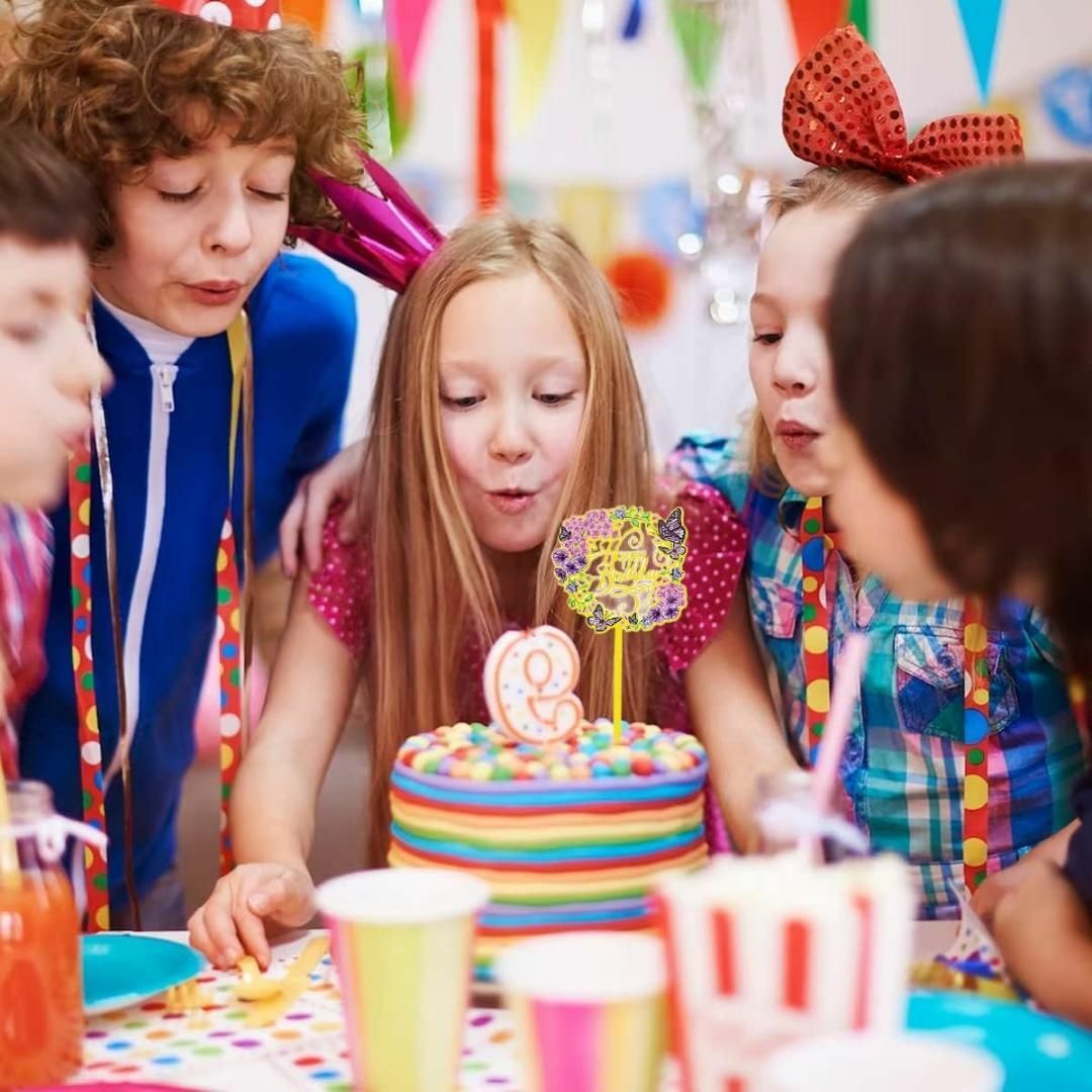 ケーキトッパー 誕生日 Happy Birthday ケーキトッパー ハンドメイドのパーティー(モビール)の商品写真