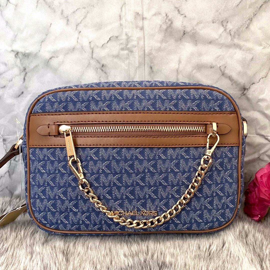 新品☆MICHAEL KORS  ショルダーバッグ  デニム　ショルダーバッグ3cm重量