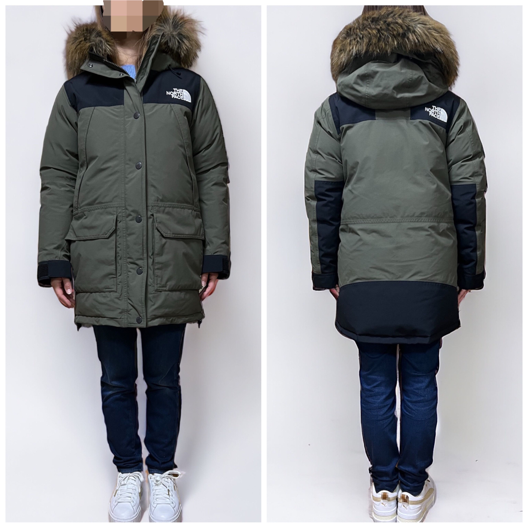 THE NORTH FACE(ザノースフェイス)の【美品】ノースフェイス マウンテンダウンコート レディースM  ニュートープ 緑 レディースのジャケット/アウター(ダウンコート)の商品写真