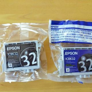 エプソン(EPSON)の【純正品】 未開封 エプソン 32シリーズ ICBK32 黒インク 3個(その他)