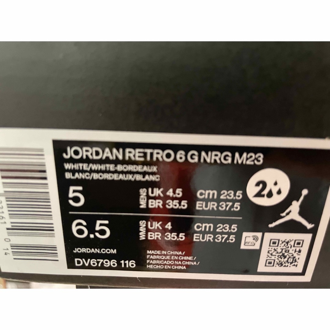 Jordan Brand（NIKE）(ジョーダン)の【新品】23.5㎝　ナイキ エアジョーダン6 レトロ ロー ゴルフ "NRG" スポーツ/アウトドアのゴルフ(シューズ)の商品写真