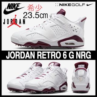 ジョーダン(Jordan Brand（NIKE）)の【新品】23.5㎝　ナイキ エアジョーダン6 レトロ ロー ゴルフ "NRG"(シューズ)