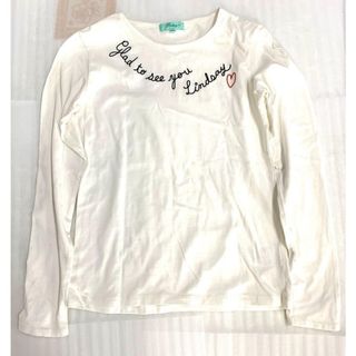 メゾピアノ(mezzo piano)の165㎝　メゾピアノ　長袖 シャツ 白　6581208-46(Tシャツ/カットソー)