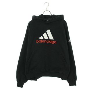 バレンシアガ(Balenciaga)のバレンシアガ ×アディダス adidas  22AW  724568 TNVP9 ダブルネームロゴ刺繍オーバーサイズパーカー メンズ 1(パーカー)