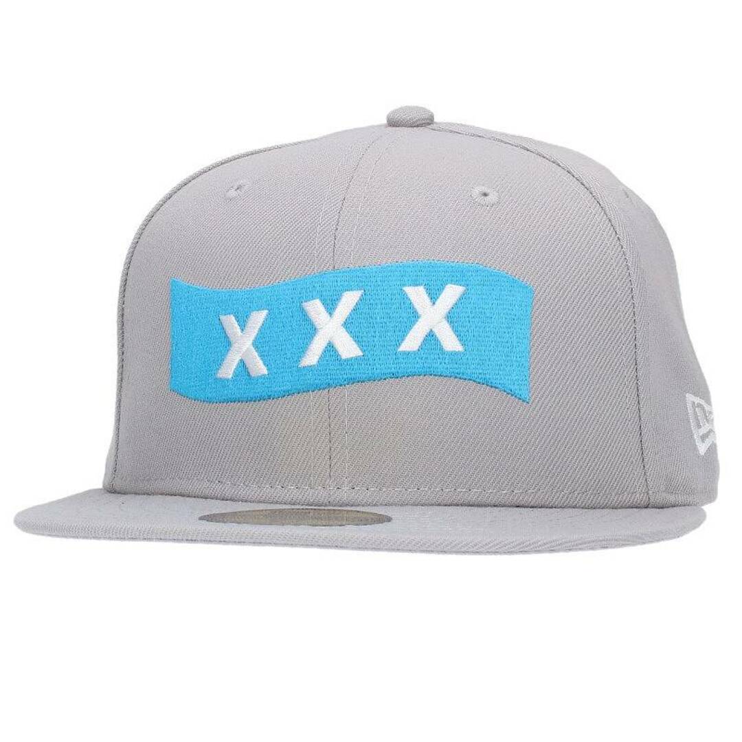 帽子ゴッドセレクショントリプルエックス ×ニューエラ New Era  GX-S19-HT-02 フロントXXXウェーブロゴ刺繍ベースボールキャップ メンズ 7.125