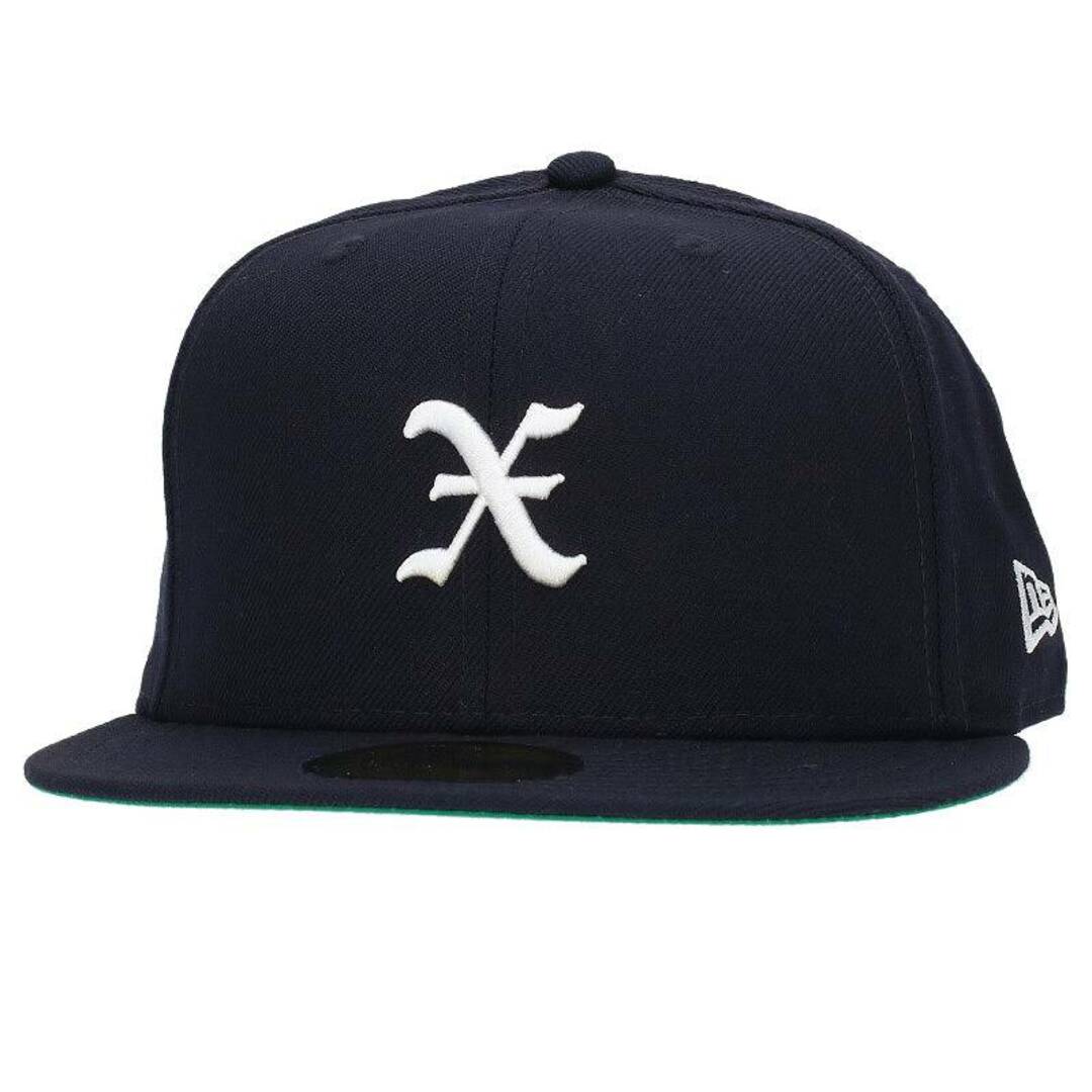 ゴッドセレクショントリプルエックス ×ニューエラ New Era  GX-S19-HT-03 フロントエックス刺繍ベースボールキャップ メンズ 7.5帽子