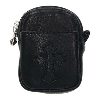 クロムハーツ(Chrome Hearts)のクロムハーツ  MICRO TAKA/マイクロタカ クロスパッチ付きレザーコインケース メンズ(コインケース/小銭入れ)