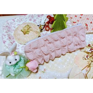 ポップコーン生地 ペンケース ハンドメイド(その他)