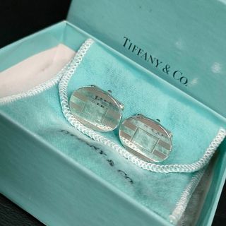 Tiffany & Co. - 【美品】Tiffany　ティファニー　カフス　シルバー　ラウンド　箱・保存袋付き