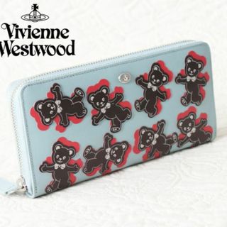 ヴィヴィアンウエストウッド(Vivienne Westwood)の新品【ヴィヴィアンウエストウッド】本革 HAPPY クマさん ラウンド長財布(財布)