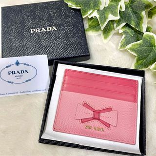 PRADA - 国内正規 美品 PRADA プラダ サフィアーノ リボン レザー