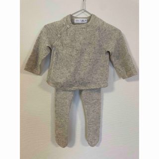 ザラキッズ(ZARA KIDS)のm0406t 様専用)Zara ベビー カシミア カーディガン セットアップ (ニット/セーター)