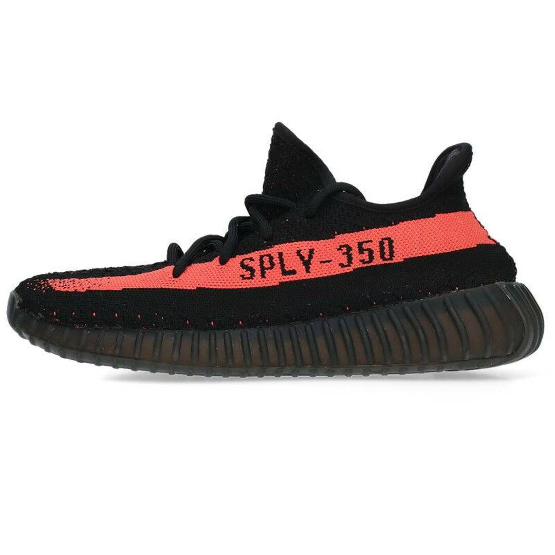 メンズアディダス カニエウエスト  YEEZY BOOST 350 V2 RED BY9612 イージーブーストレッドスニーカー メンズ 27cm