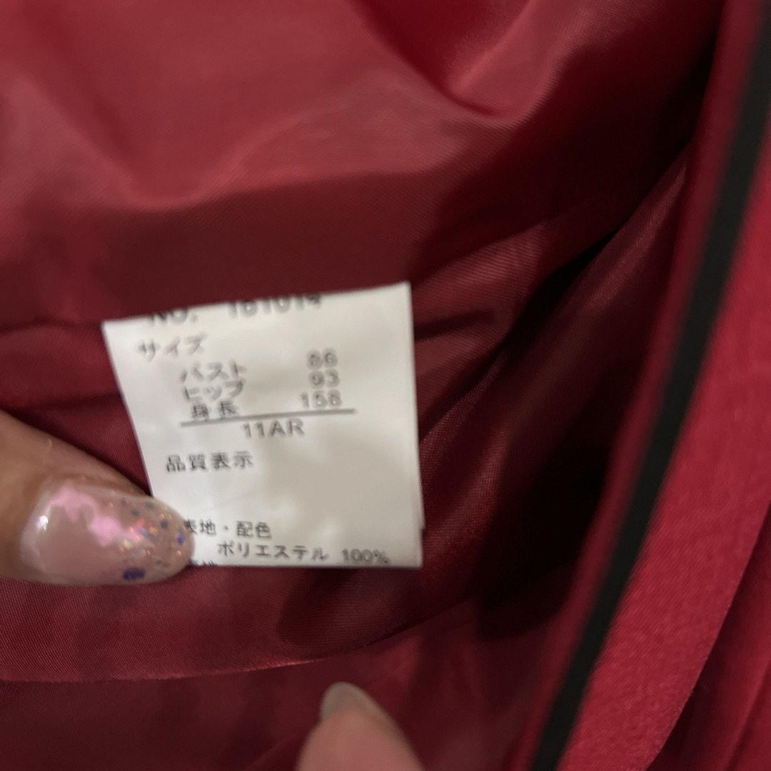 SOBRE(ソブレ)のソブレ　赤　スーツ　11号 レディースのフォーマル/ドレス(スーツ)の商品写真