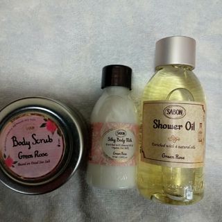 サボン(SABON)のSABONウェルカムキット　グリーンローズ(ボディスクラブ)