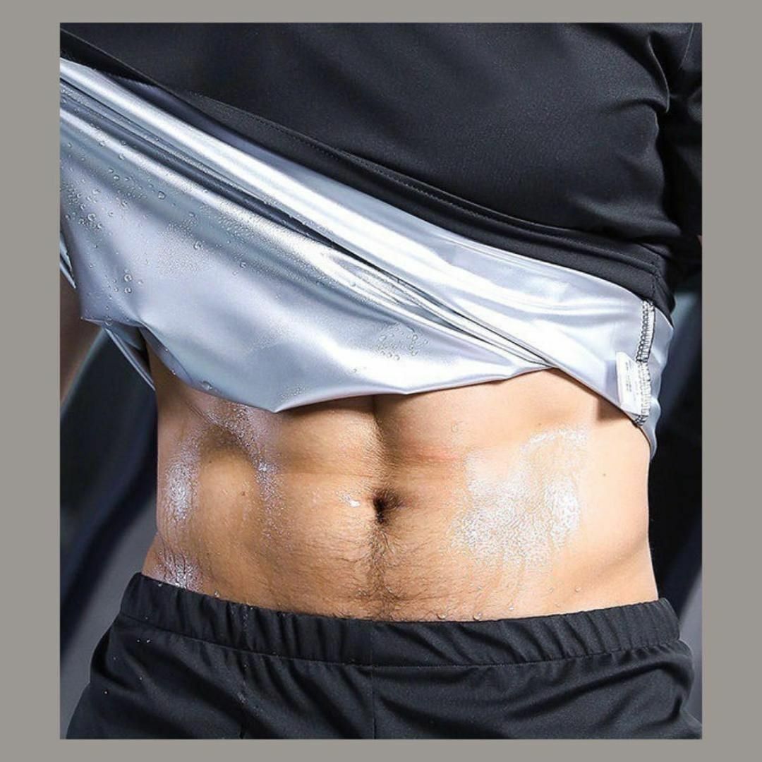 3XL サウナスーツ上下 ユニセックス ダイエット ジョギング トレーニング コスメ/美容のダイエット(エクササイズ用品)の商品写真