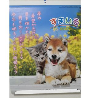 犬猫カレンダー　すまいる　2024(カレンダー/スケジュール)