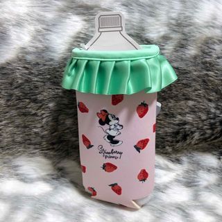 ディズニー(Disney)の【unused】ペットボトルカバー　カバー　ミニー　ピンク　苺　ディズニー(弁当用品)