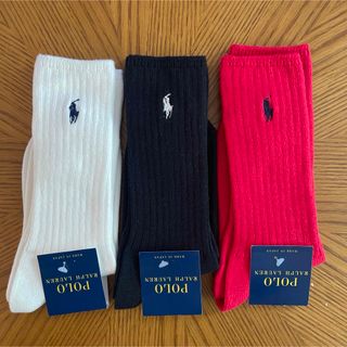 ポロラルフローレン(POLO RALPH LAUREN)の【新品・未使用】ポロラルフローレン★靴下★レディース★3足セット(ソックス)