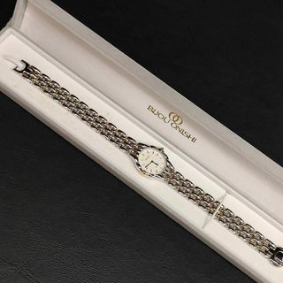 Erupur時計アクセサリー極美品【稼働品】CITIZEN　シチズンエクシード　ホワイト　シルバー　ゴールド