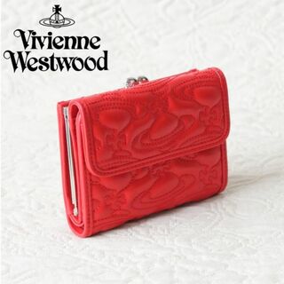 ヴィヴィアンウエストウッド(Vivienne Westwood)の新品【ヴィヴィアンウエストウッド】羊革 キルティングORB 口金がま口折り財布(財布)