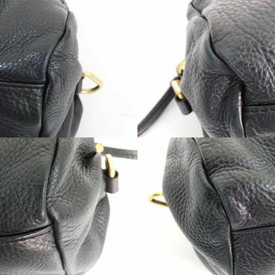 MARC BY MARC JACOBS(マークバイマークジェイコブス)のマークバイマークジェイコブス カーフレザー 2WAY ショルダーバッグ 黒系 レディースのバッグ(ショルダーバッグ)の商品写真