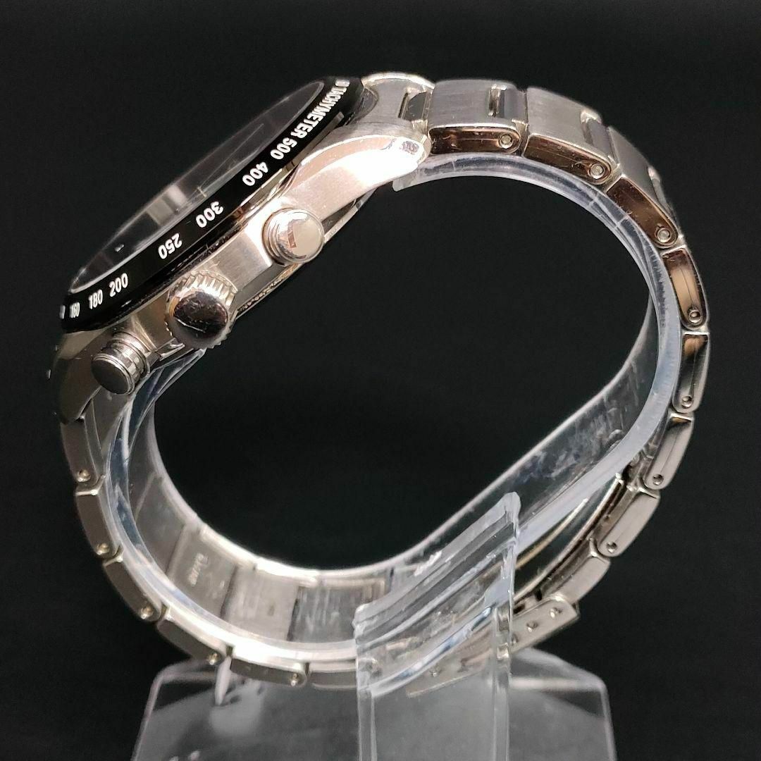 SEIKO(セイコー)の極美品【稼働品】SEIKO　セイコー　V172　ブラック　シルバー　ソーラー メンズの時計(腕時計(アナログ))の商品写真
