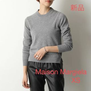 マルタンマルジェラ(Maison Martin Margiela)の新品 Maison Margiela エルボーパッチ クルーネック ニット(ニット/セーター)