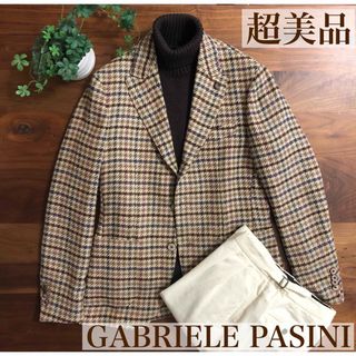 ガブリエレパジーニ(Gabriele Pasini)の【超美品】GABRIELE PASINIガブリエレパジーニチェックジャケット44(テーラードジャケット)