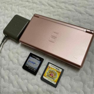 ニンテンドーDS(ニンテンドーDS)のニンテンドーDS lite ピンク カセット付き ポケモン ソウルシルバー(携帯用ゲーム機本体)