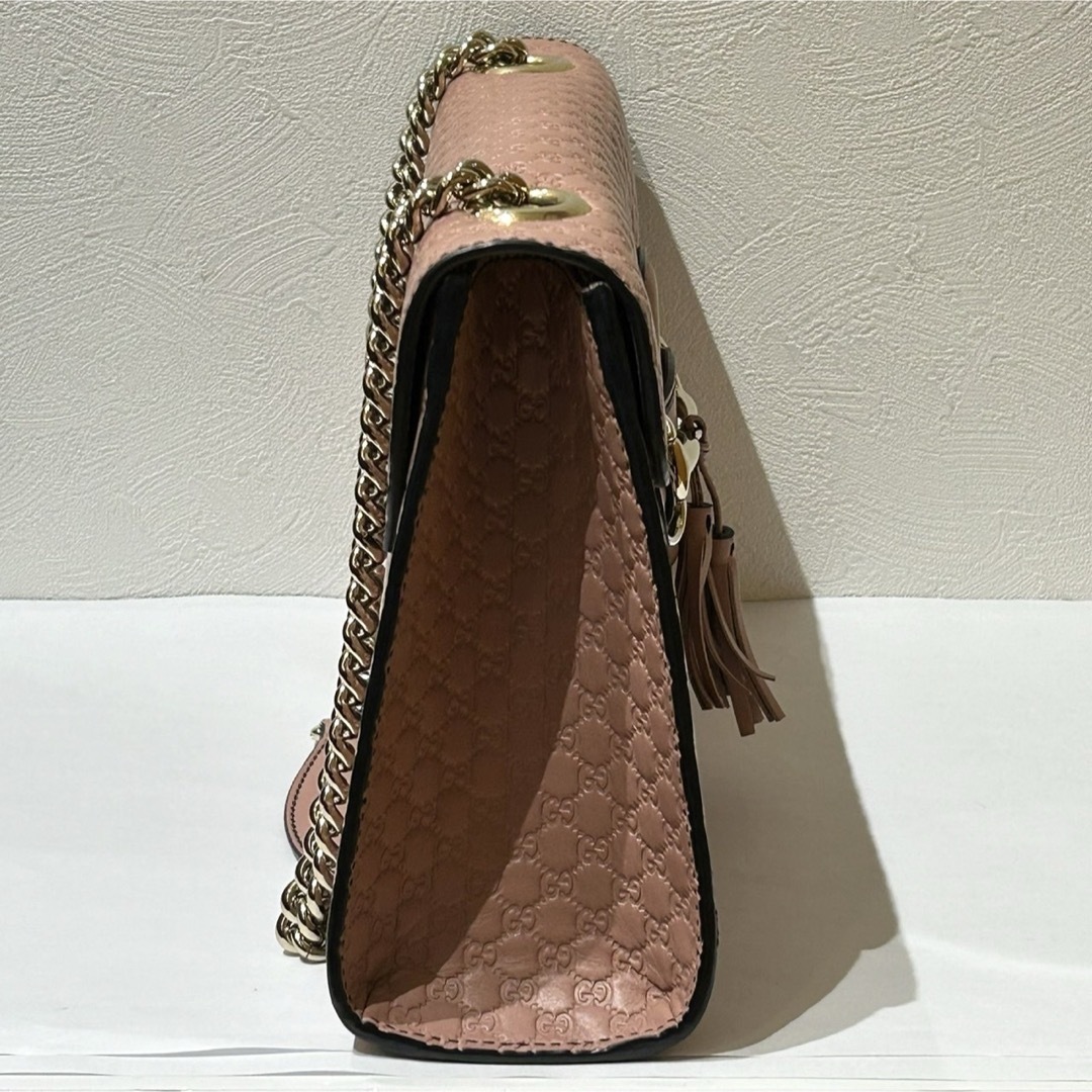 Gucci(グッチ)のGUCCI♦︎グッチ エミリーチェーンショルダーバッグ マイクログッチシマ レディースのバッグ(ショルダーバッグ)の商品写真