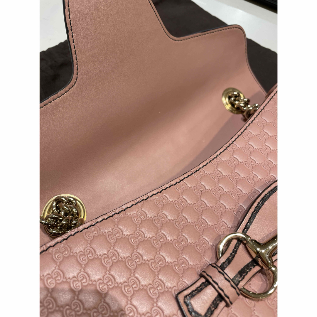 Gucci(グッチ)のGUCCI♦︎グッチ エミリーチェーンショルダーバッグ マイクログッチシマ レディースのバッグ(ショルダーバッグ)の商品写真