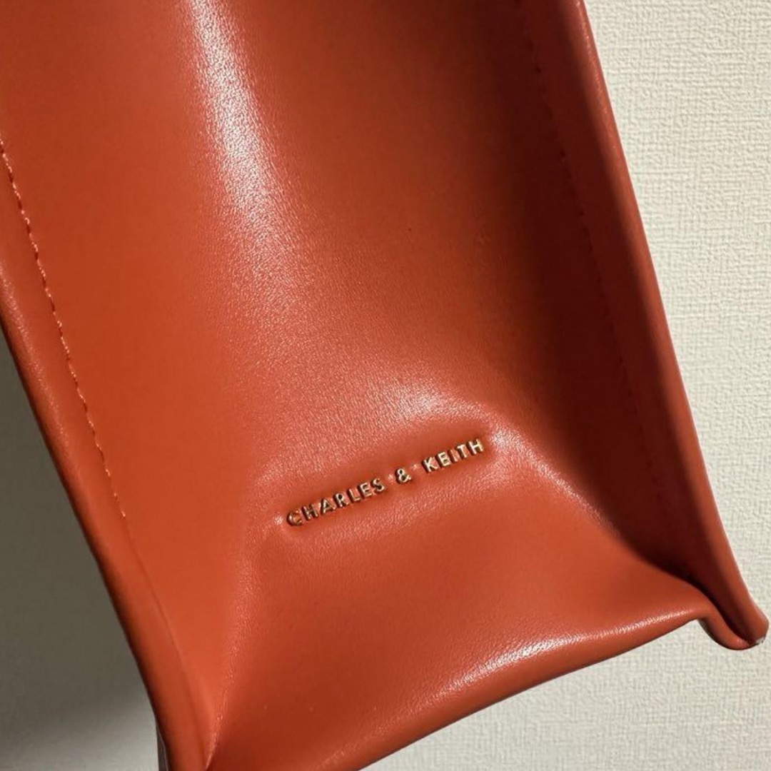 Charles and Keith(チャールズアンドキース)のメッシュダブルハンドル トートバッグ （Orange）　チャールズアンドキース レディースのバッグ(トートバッグ)の商品写真