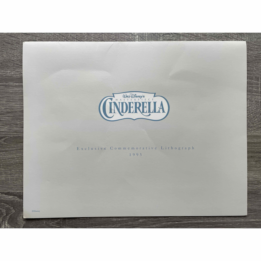 Disney(ディズニー)のWalt Disney’s Cinderella Lithograph  エンタメ/ホビーの美術品/アンティーク(版画)の商品写真