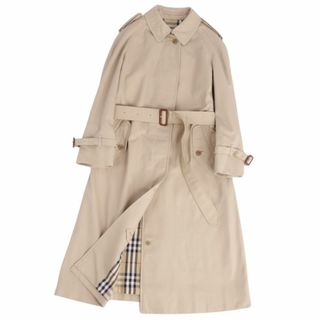 バーバリー(BURBERRY)の美品 Vintage バーバリー Burberrys コート シングル トレンチコート ライダーコート コットン アウター レディース 11AB3(L相当) ベージュ(トレンチコート)