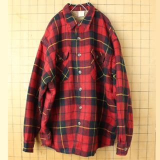 オールドネイビー(Old Navy)の90s OLD NAVY ボアライナー シャツ ジャケット レッドXL aw26(シャツ)