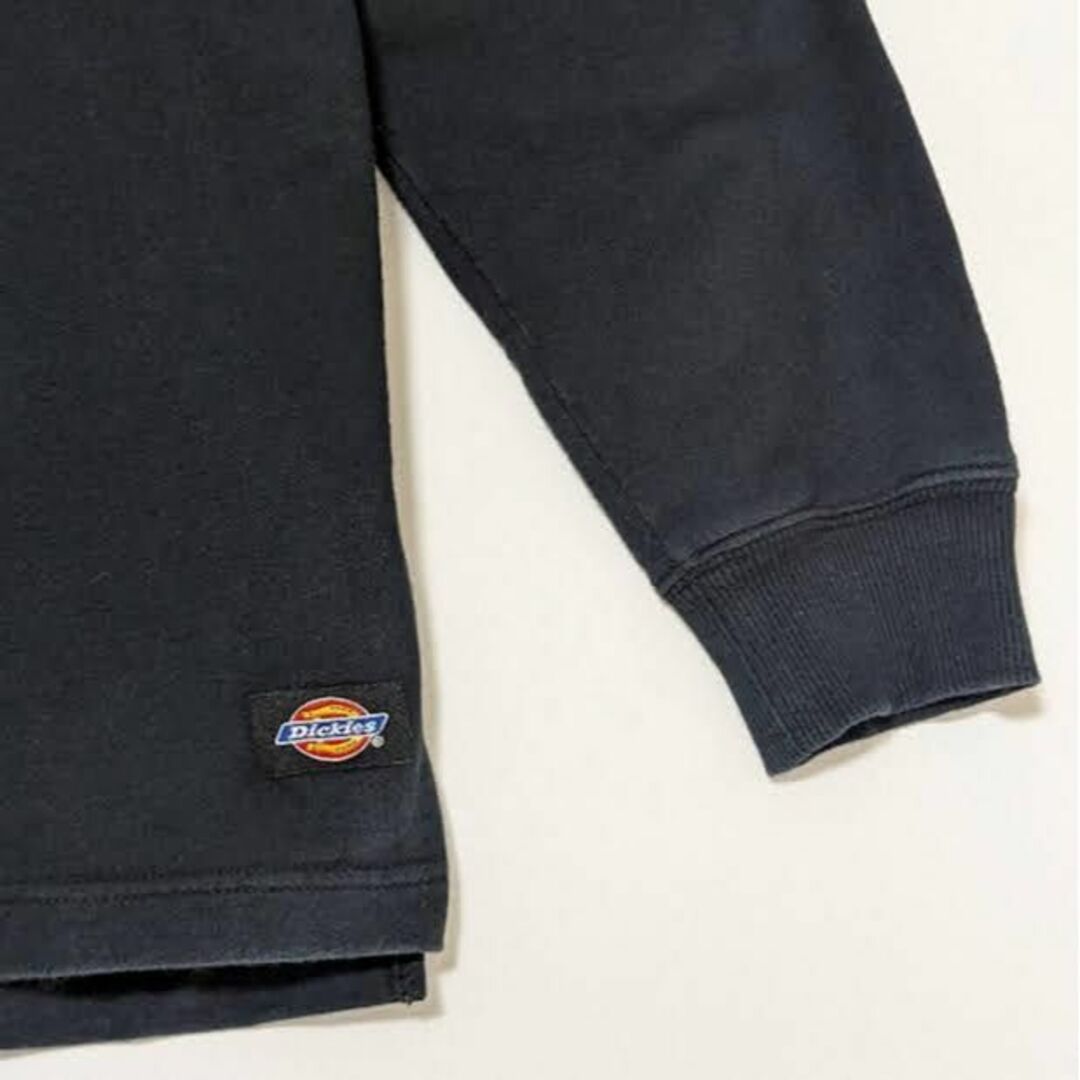 Dickies(ディッキーズ)の古着 パーカー ディッキーズ ロゴ アップリケ 黒 メンズのトップス(パーカー)の商品写真